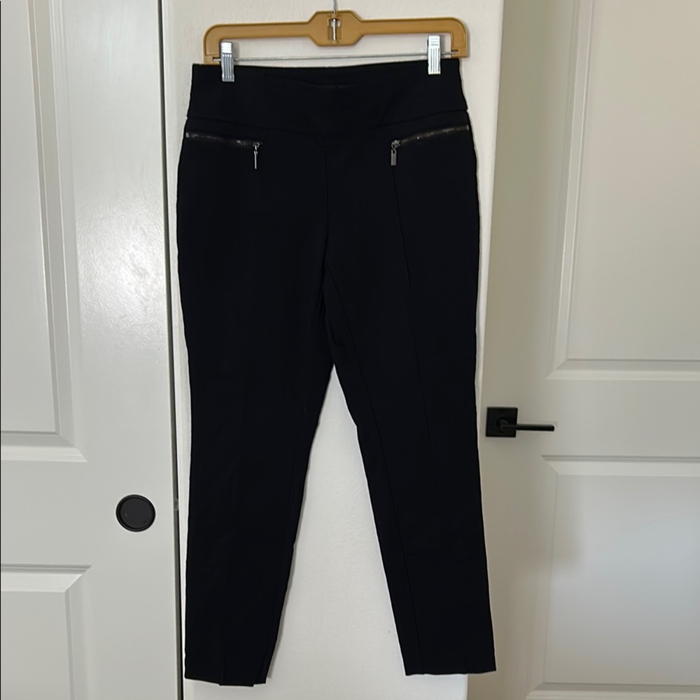 Style & Co. Black Ankle Pants with Zipper Detail